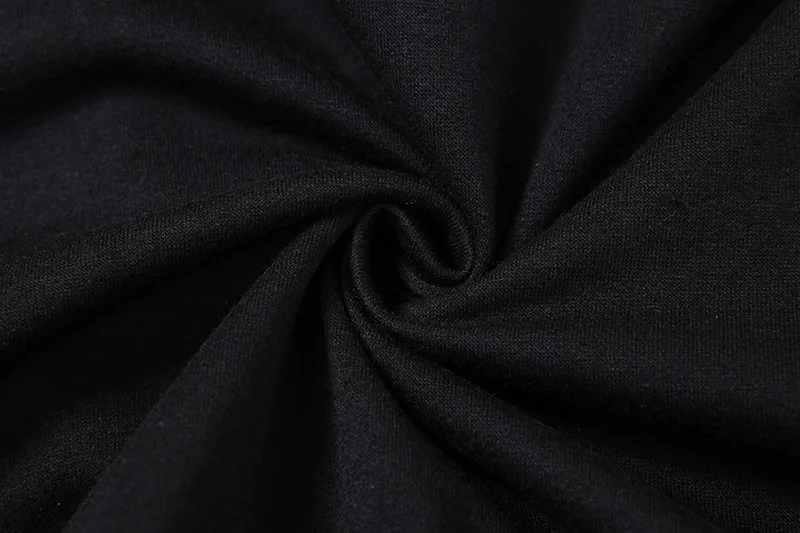 Зима Женская толстовка серия осень мода Уличная Сексуальная однотонная черная с длинным рукавом Pollover толстовки для женщин