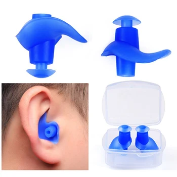 

1 Pair Soft Waterproof Earplugs Dust-Proof Ear Environmental Silicone Sport Plugs Diving Water Sports Swimming Accessories