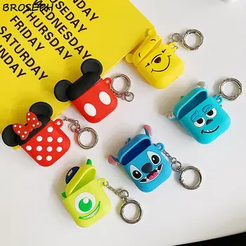 

Cute Cartoon Wireless Earphone Case For Apple AirPods 2 1 Soft Silicone Charging Headphones Case for Airpods Protective Cover