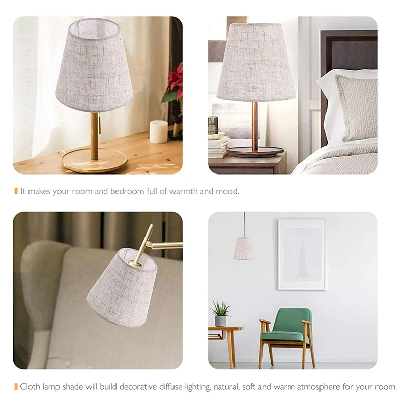 Details about   Modern Table Lamp Shades Cloth Dust Cover Easy Fit Various Colours Available 