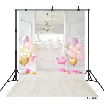 

Birthday Party Balloon Floor Fireplace Background Decor For Baby Shower Child Portrait Photography Backdrop Photo Studio Props