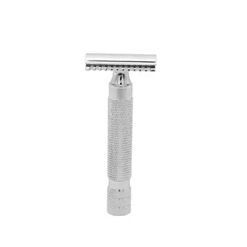

1pc Safety Razor Double Edge Beard Razor Stainless Steel Shaving Razor Practical Shaving Tool For Men Barber