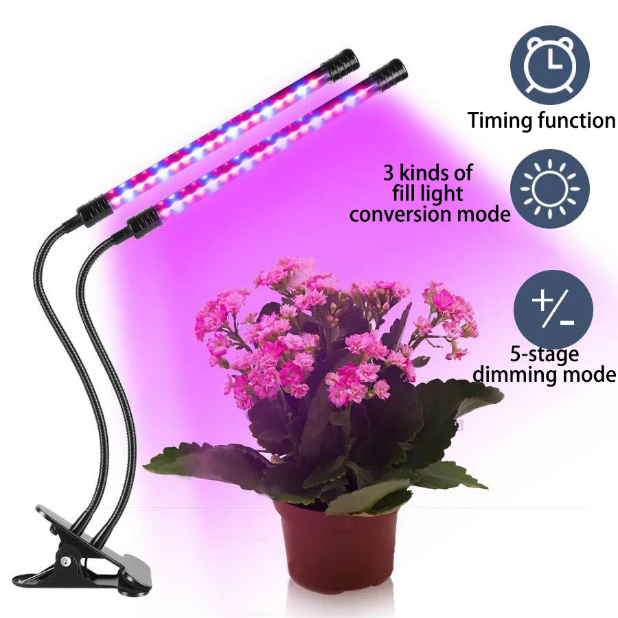 ED Grow Light Plant Growing Lamp Lights With Clip For Indoor Plants Hydroponics