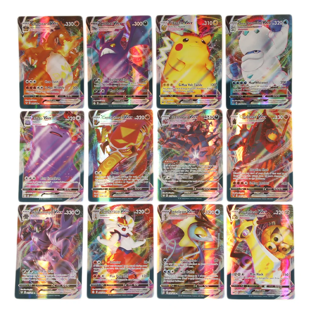 50-300 Pcs Pokemon Card Shining TAKARA TOMY Cards Game TAG TEAM VMAX GX V MAX Battle Carte Trading Children Toy