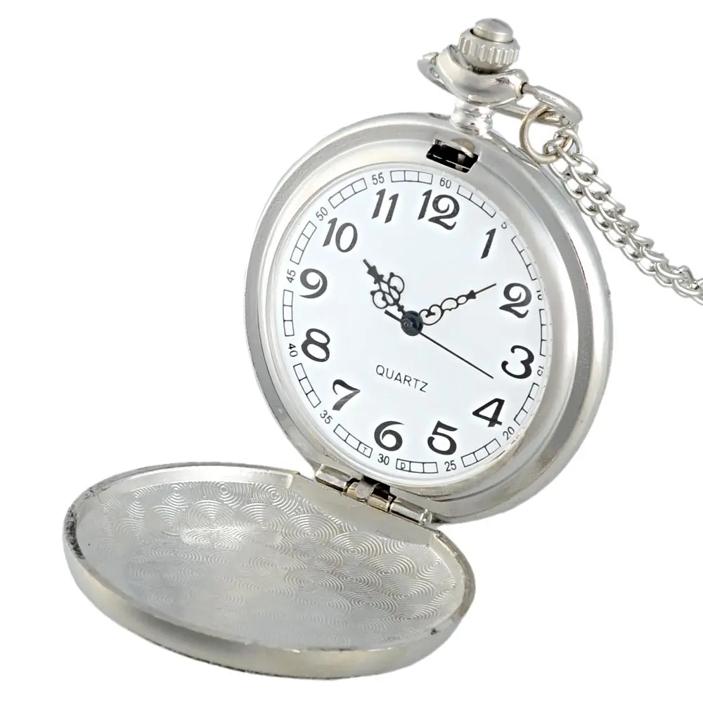 Классический Доктор Кто Тардис серебряные карманные часы Винтаж для мужчин женщин кулон ожерелье кварцевые часы подарок