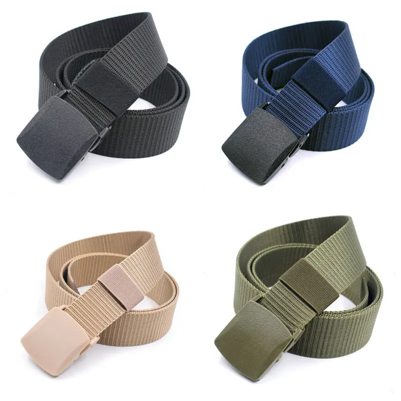 

3.8cm Men Automatic Buckle Nylon Army Tactical Belt Male Military Fan Waist Canvas Belt Women Cummerbunds High Quality Waistband