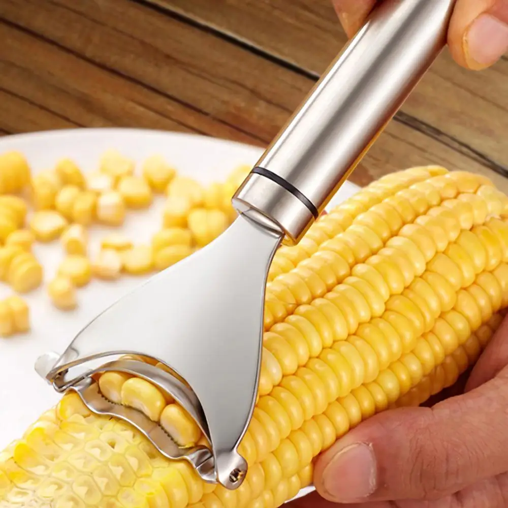 

Blade Peeler Corn Peeler Premium Stainless Steel Tool Cob Peeler Corn Manual Stripper Kitchen Cutter Corn Cob Strippe