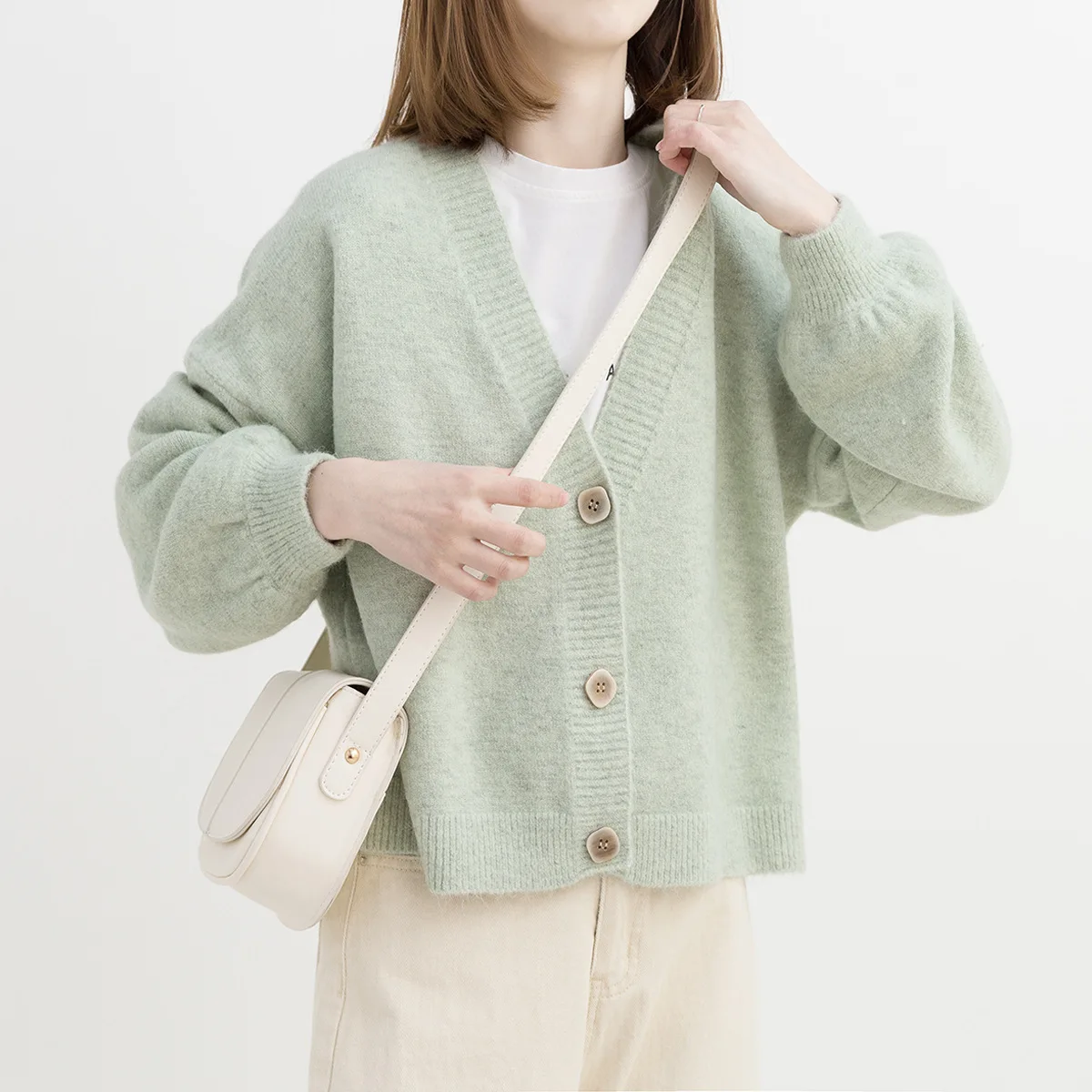 

Autumn Winter Sweater Women Cardigans Oversize V Neck Knit Cardigans Girls Outwear Korean Chic Tops Mujer Long Sleeve Sweaters