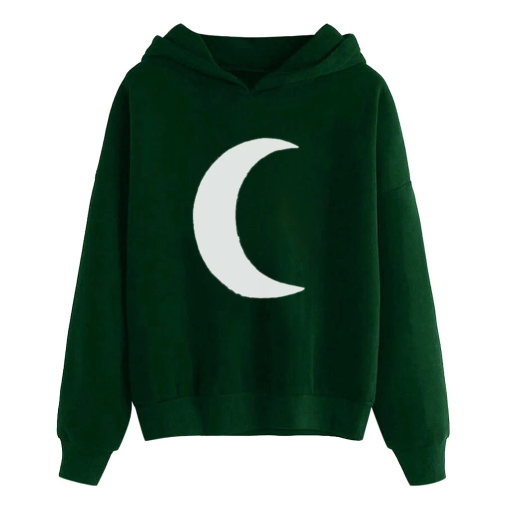 Hoodies Women Sweatshirts Large Size Leisure Printed Long Sleeve Casual Pullover Clothes Soft Cotton Korean Style Ladies 820