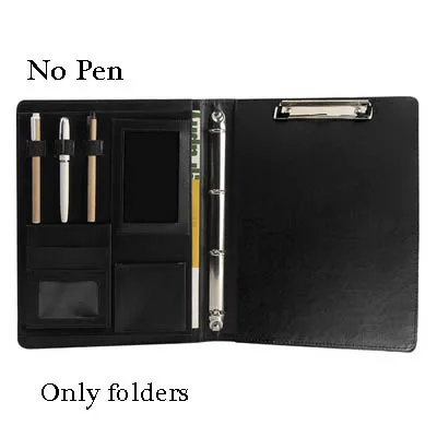 K Only folder No pen A4 многофункциональная папка, блокнот с калькулятором, папка для менеджера, для контрактных офисных принадлежностей, печать логотипа - Цвет: K Only folder No pen