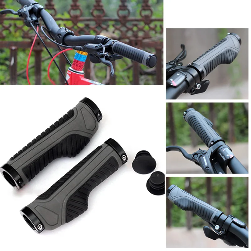 Lock on Handlebar Grips Plugs Bicycle 130mm TPR Parts Spare Accessories