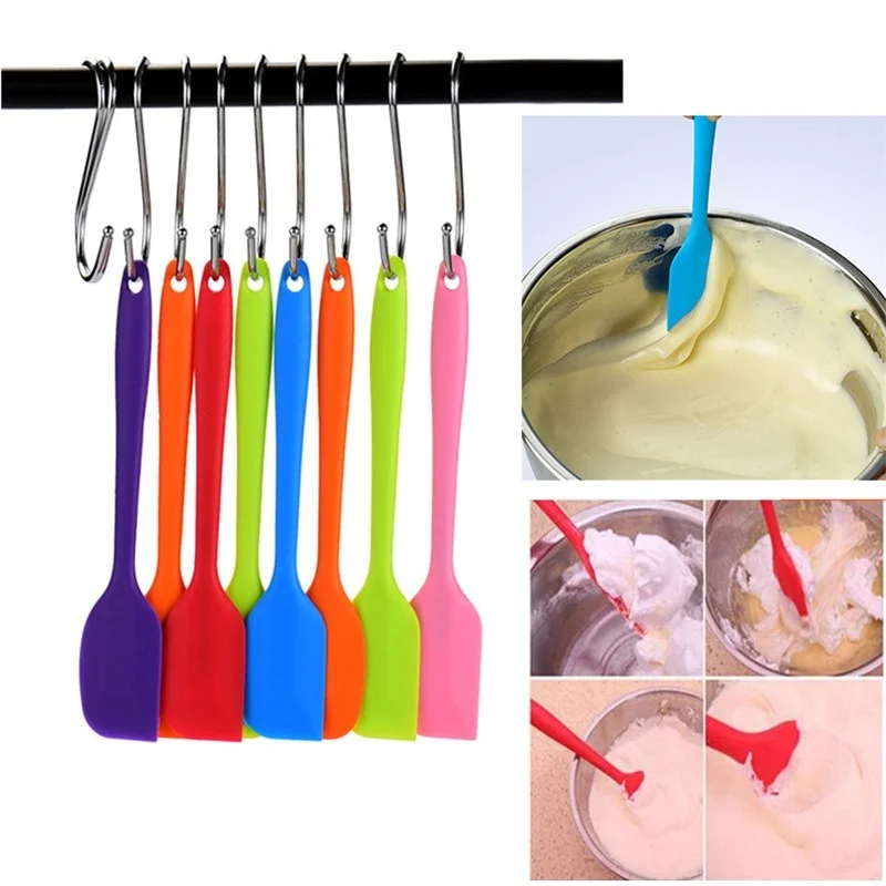  Butter Mixer Cake All-inclusive integrated handle silicone scraper cream spatula mixing knife bakin