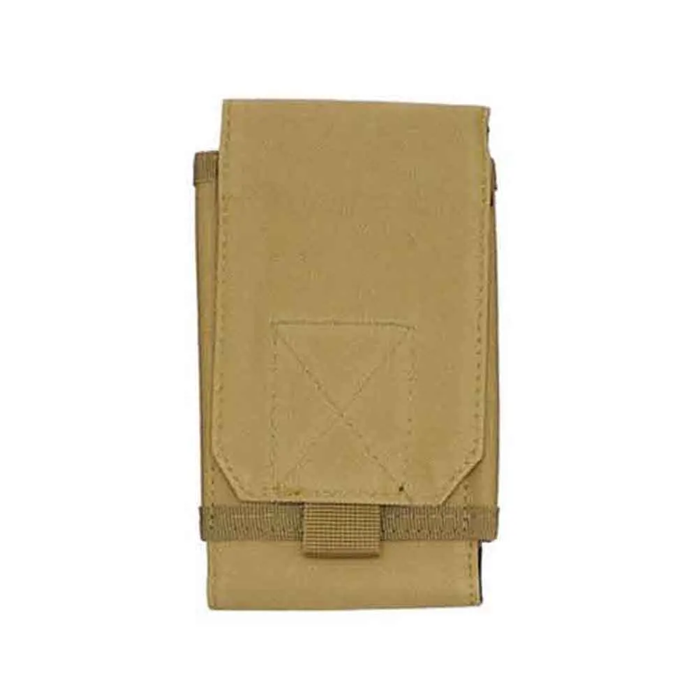 Khaki Тактический Чехол для мобильного телефона, 5 цветов, 5,5-6,0 дюймов, прочный держатель для сумки, висящий на шее, спортивный кошелек, ткань Оксфорд - Цвет: Khaki