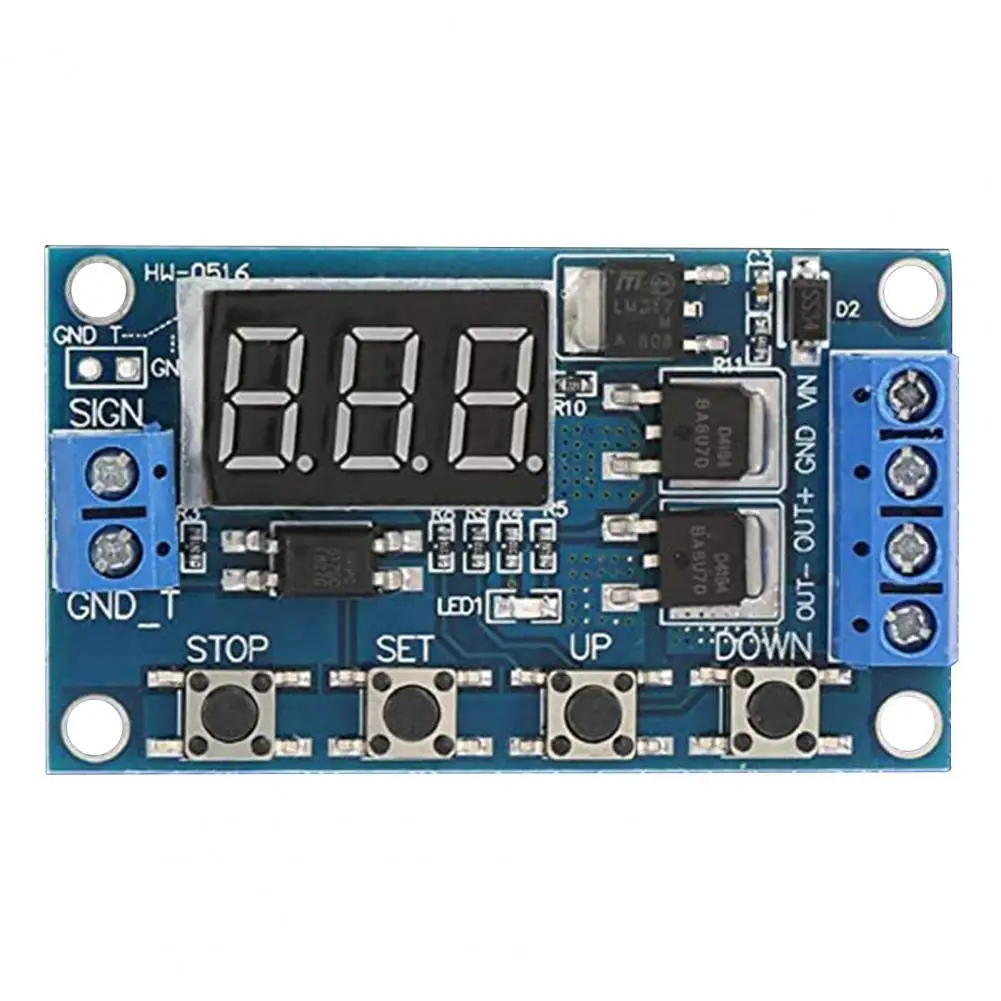 Новый DC 12 V/24V Электрический таймер двойной МОП-цифровой Дисплей светодиодный
