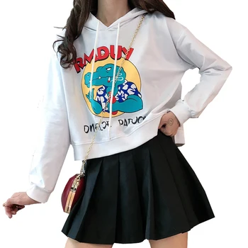

Women's Sweatshirts 2019 Winter Harajuku Personality Letter Printing Hoodies Female Ulzzang Style Bf Fashion Women Clothing