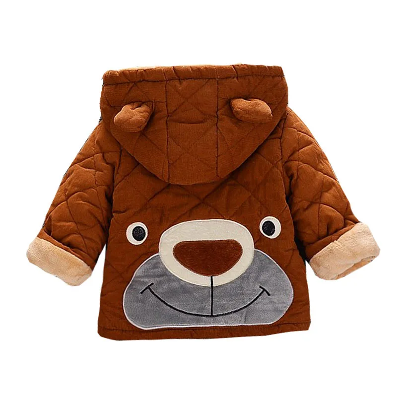 

Support Plus Velvet Jacket Winter Cotton-padded Clothes Infant Thick off Season Cotton Coat Fashion 1-3 Years Old Semi-0 A 2 Men