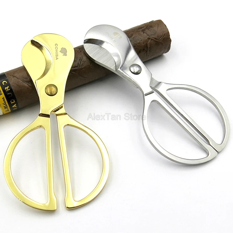 1 шт. высококачественные ножницы для сигар COHIBA лезвие ножниц из нержавеющей стали