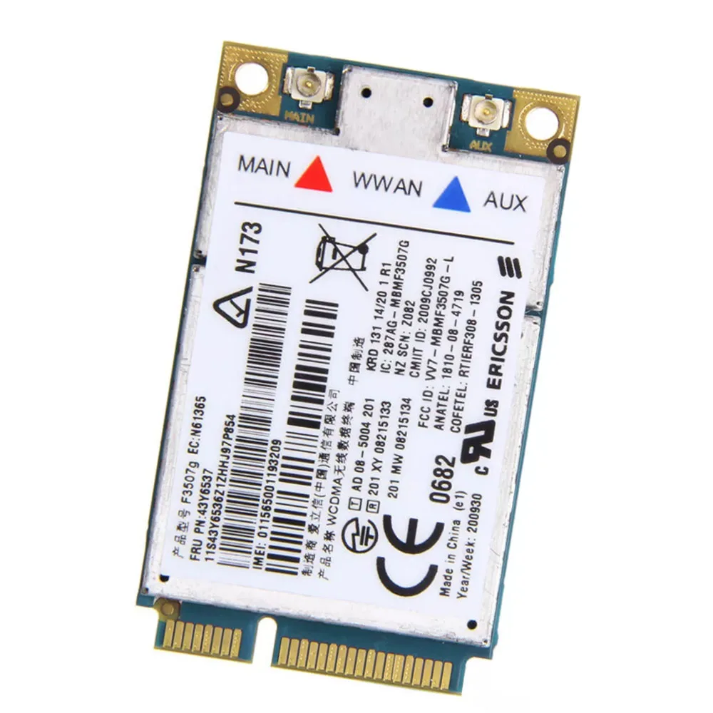 Беспроводной адаптер Ericsson F3507G 3G WWAN HSDPA WCDMA EDGE GPRS GPS 43Y6513 43Y6537 для Thinkpad X200t W500 T500 |