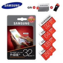 Карта памяти SAMSUNG 64G 128G 256G SDHC EVO plus MicroSD Micro SD C10 4K TF Транс флэш 32 GB класс 10 телефонные карты для go pro