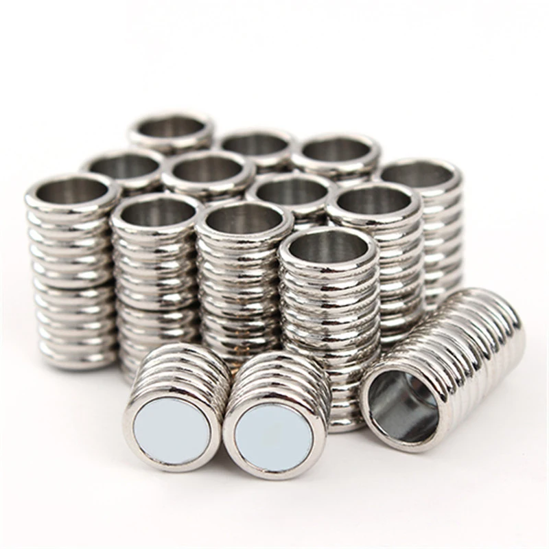 

10pcs Copper Magnetic Clasps Jewelry Findings Making DIY Connected Clasps Fit 4/5/6/8mm Leather Cord Necklace Bracelets Handmade
