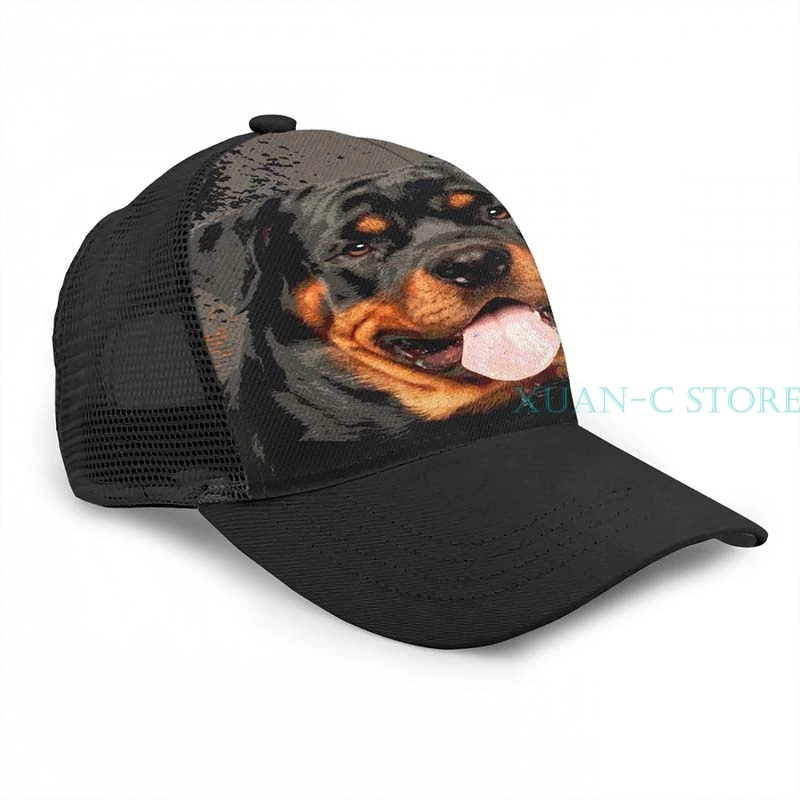 Rottweiler-Metzgerhund цифровая художественная баскетбольная Кепка(2) мужская и женская модная черная шляпа унисекс с принтом - Цвет: One Size