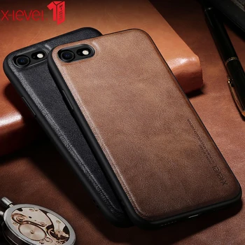 

X-Level Leather Case For iPhone SE 2 2020 8 7 6 6s Plus Original Shockproof Back Phone Cover Funda For iPhone 6 6s 7 8 Case