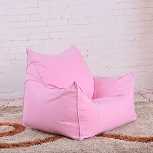 Кресло мешок диван для отдыха стулья сиденье мебель для гостиной без заполнения ленивая подушечка на сиденье Beanbags Levmoon Beanbag стул оболочки - Цвет: Canvas-Pink