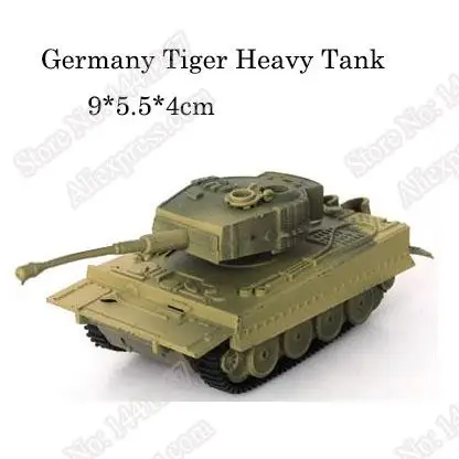 1pcs 1:72 4D Plastic Assemble Tank Kits World War II Model Puzzle Assembling Military Sand Table Toys For Children 23