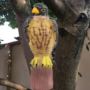 

Bird Scarecrow Hawk Decoy Bird Repellent Garden Patio Protectors Natural Enemy Pest Deterrent Scarecrow