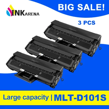

INKARENA 3PCS For Samsung MLT-D101s D101S Compatible Toner Cartridge ML 2160 2160 2165W 2166W 2168W scx-3405 3400f 3400fw Black