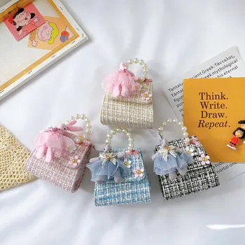 

Korean Style Children's Mini Party Handbags Tote 2020 Cute Kids Wallet Cross Body Bag Baby Girls Coin Pouch Purse