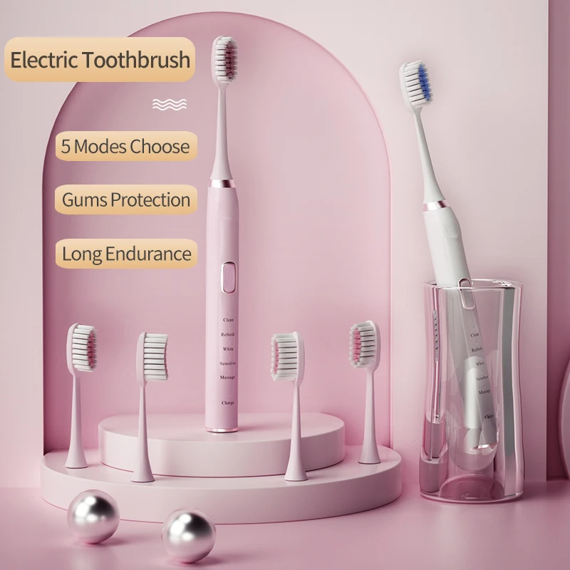 Xiaomi FAT Sonic Electric Toothbrush Rechargeable Ultrasonic Automatic Dental Tooth Brush with 5 Brush Heads IPX7 Waterproof Xiaomi FAT Sonic Electric Toothbrush Rechargeable Ultrasonic Automatic Dental Tooth Brush with 5 Brush Heads IPX7 Waterproof