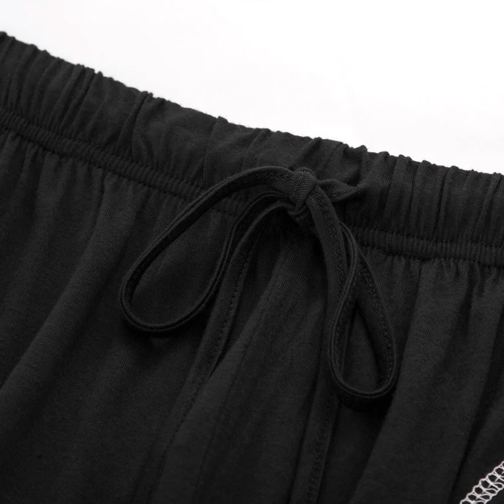 Comfy Tops+pants Pajama set Short sleeve Long Cotton Sleepwear Nightwear Loungewear Casual