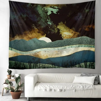 

Night sky Indian Mandala Tapestry Wall Hanging Bohemian Gypsy Psychedelic Tapiz Witchcraft Tapestry