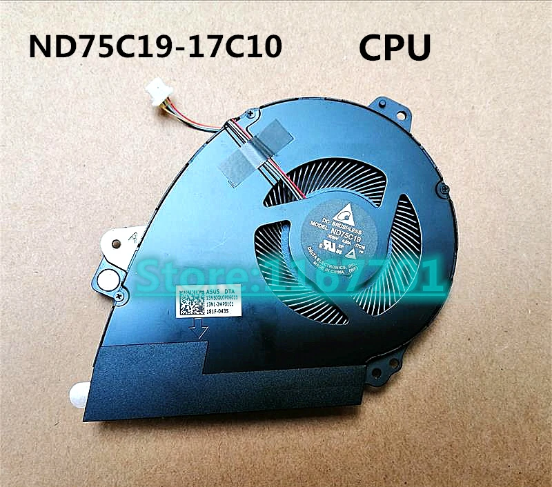 DBTLAP Ventilateur ND75C19-17C10 Compatible pour ASUS GX501 GX501V Refroidissement Ventilateur 