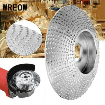 

85/100mm Woodworking Wood Grinding Wheel Sanding disc Wood Carving Abrasive Rotary Shaper Grinding Tool For angle grinder Y7