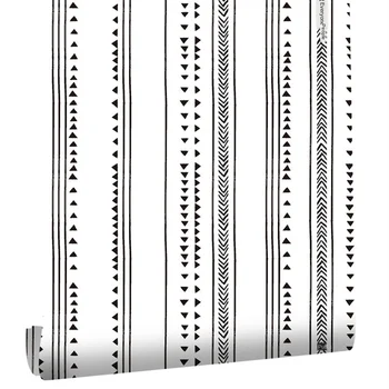 

self-adhesive wallpaper geometric pattern modern minimalist line decoration thick wall stickers TV background wall paper