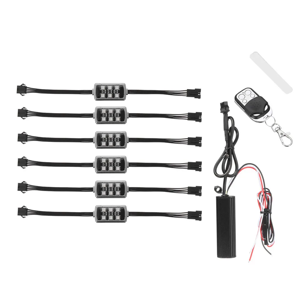 

Waterproof Motorcycle LED Neon Strip Lamp 36 LED Neon Motorcycle Engine Wheel Accent Lighting Kit RGB Multi Color