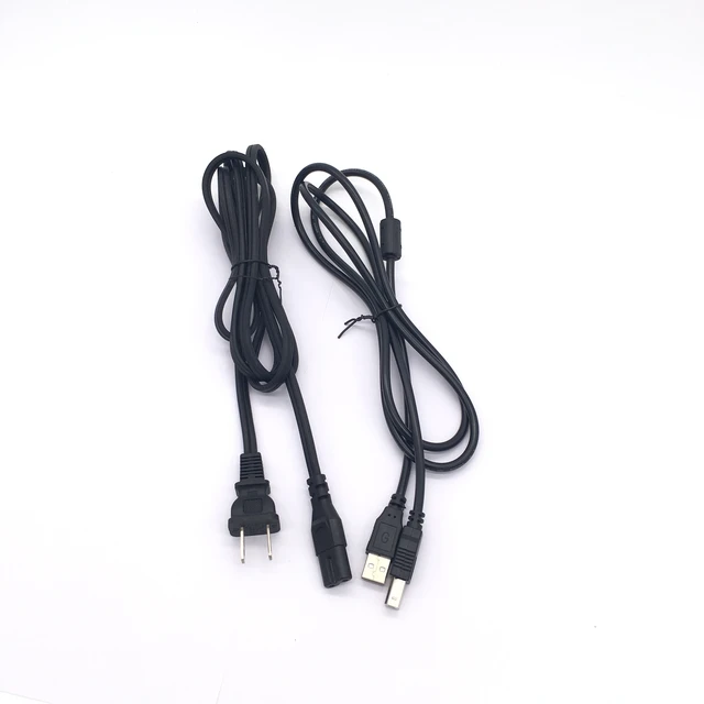 Câble USB + cordon d'alimentation pour imprimante Epson, pour Workforce 840  XP610 XP310 WF-2860 WF-7510 - AliExpress