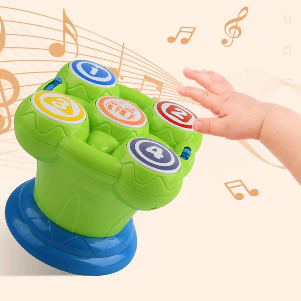 

Early Education Enlightenment Puzzle Infant Toys Multi-function Lighting Baby Plastic Hand Drums Children Music Pat Drum
