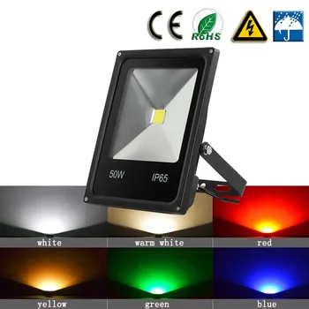 

RGB AC100V AC220V 10w 20w 30w 50w 100W 200V IP65 LED Flood light outdoor Landscape garden search wall lamp led luminaire lights
