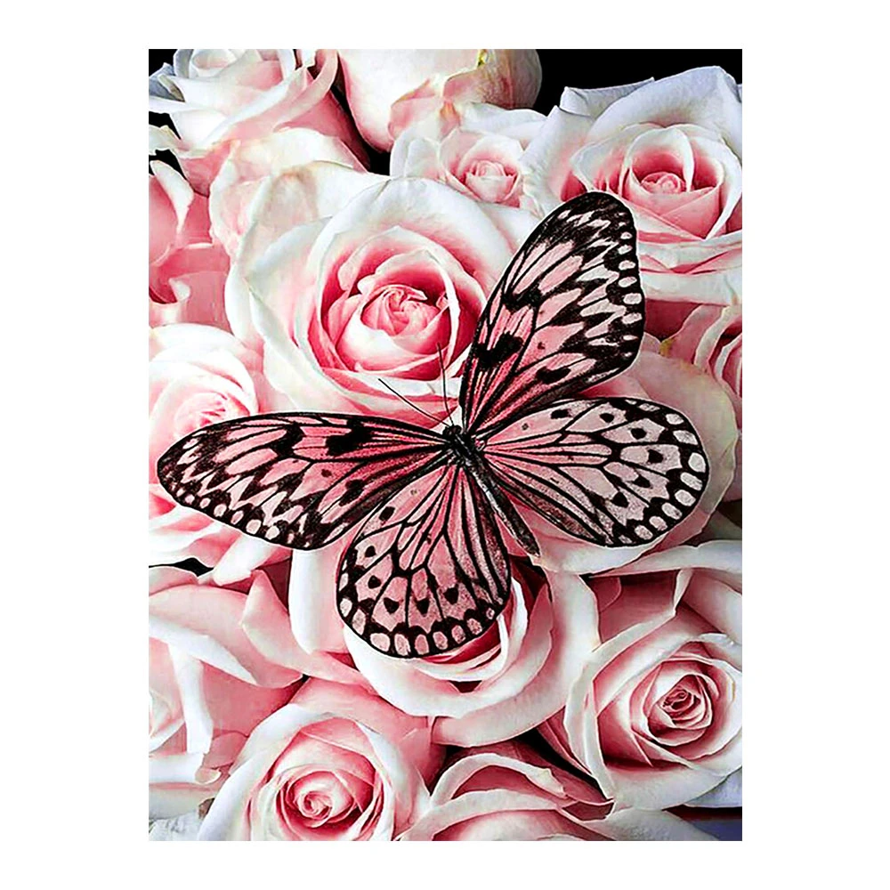 Sunshine Papillon Fleurs Plein Perceuse Diamant peinture Fashion Room Decor N7023