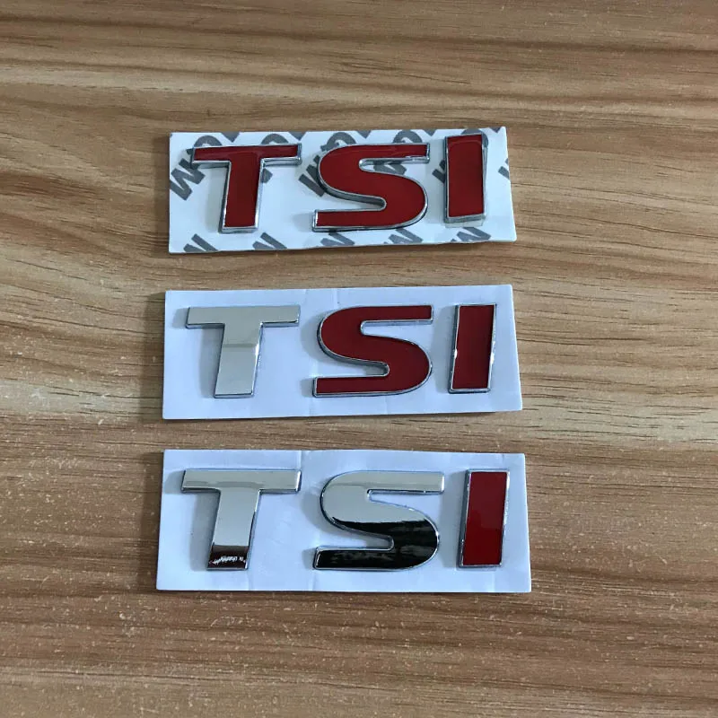 High quality Car tail fender TSI emblem sticker for Volkswagen VW polo golf 6 passat audi a6 a4 a7 auto accessories