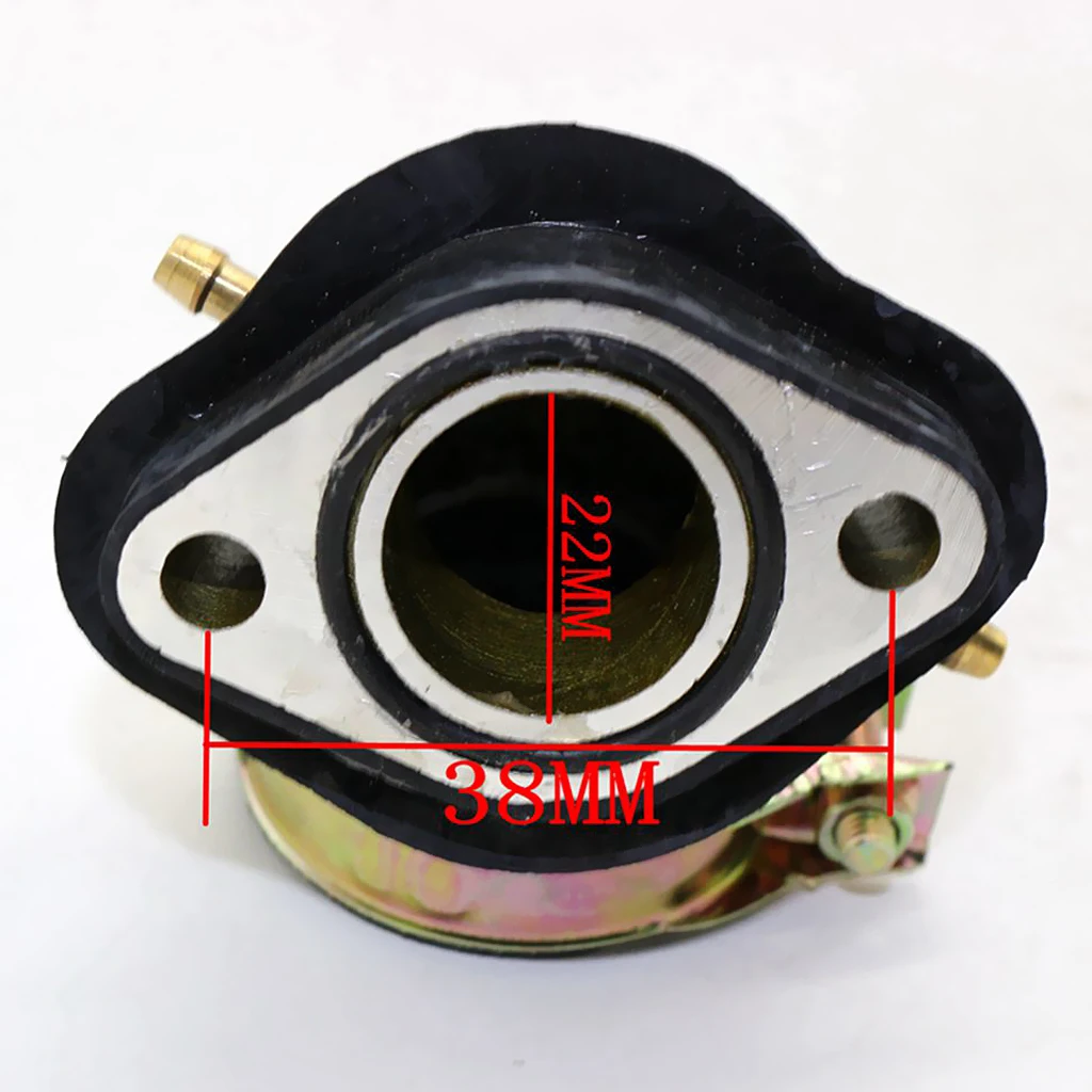 INTAKE MANIFOLD PIPE FITS FOR GY6 150CC MOPED SCOOTER ATV QMJ157 ENGINE 2 PIPE