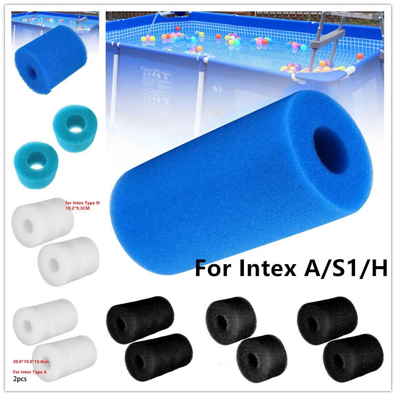Фильтрующая губка для Intex Type H моющаяся многоразовая фильтра бассейна картридж из