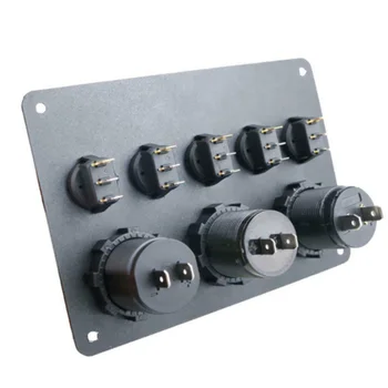 

Switch Switch panel Panel 2-USB For Car Boat Marine Truck Camper IP68 Waterproof