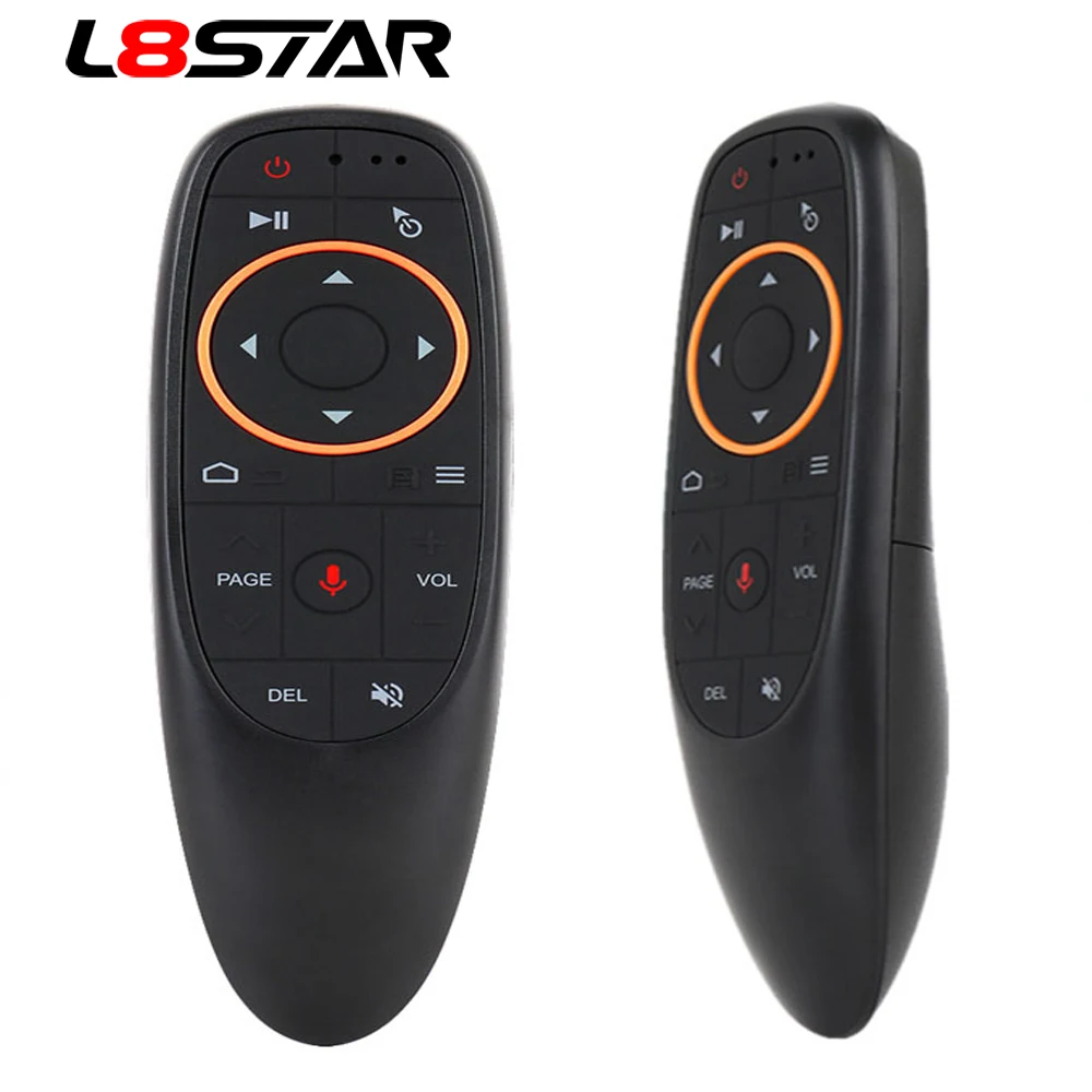 L8star G10 Air mouse Voice беспроводной 2,4G RF ИК гироскоп сенсор Смарт Android tv Box с микрофоном пульт дистанционного управления ноутбук компьютерная клавиатура