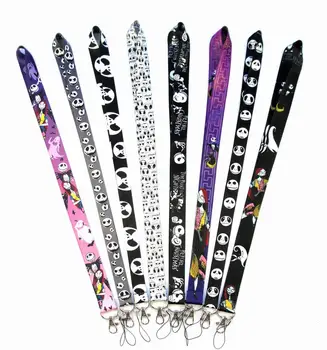 

Skull Ghost head Neck Strap Lanyard for Phones ID card badge holder Keys Strap Skull Jack Lanyard Gifts for Christmas Night Cry