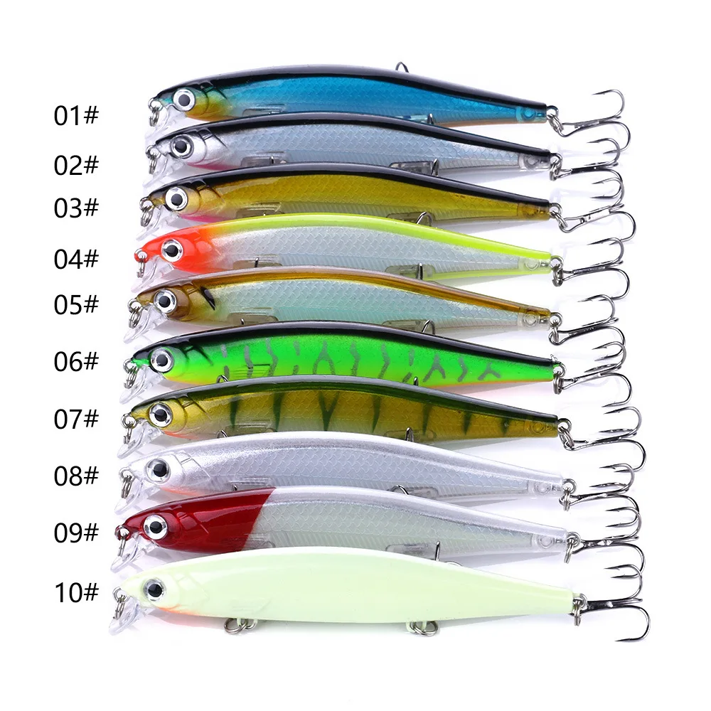 110 мм 13 г рыболовные приманки Minnow Peche Bass Trolling Isca искусственная жесткая приманка