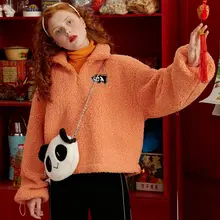 UNIFREE Lamb Wool Sweater Women Loose Lazy Spring 2020 New Sweater Women Tide Ins U194A573EE UNIFREE Lamb Wool Sweater Women Loose Lazy Spring 2020 New Sweater Women Tide Ins U194A573EE